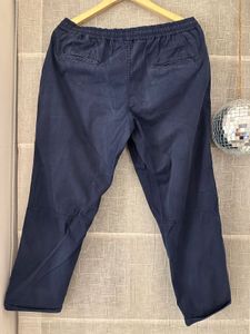 Navy Blue Casual Chino Pants