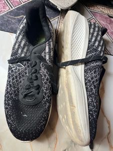 Stylish Black Knit Sneakers