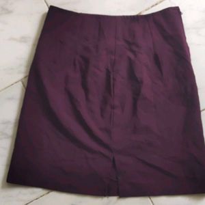 Chic Purple A-Line Skirt