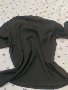 Basic Black Long-Sleeve Top