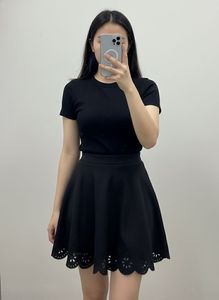 Chic Black A-Line Skirt