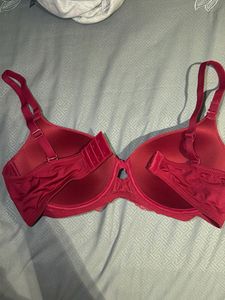 Elegant Red Lace Bra