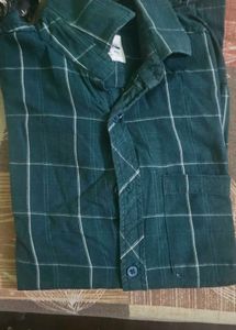 Men's Green Checkered Shirt