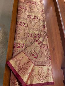 Pure silk saree replica elegant Red &amp; Gold