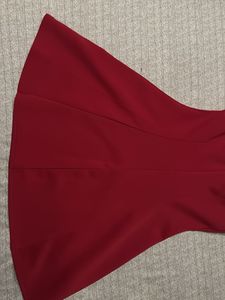 Elegant Red Strapless Dress