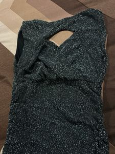 Sparkly Ruched Bodycon Dress