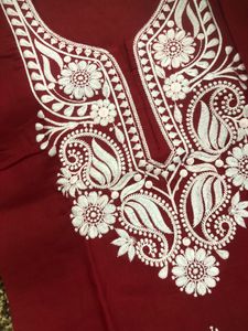 Pure Cotton Lucknowi Kurti