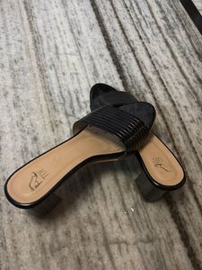 Stylish Black Block Heel Sandals
