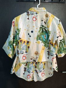 Tropical Print Co-ord Set Shirt &amp; Short