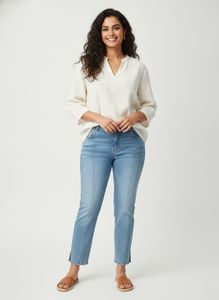 Ankle length Jeans with Slits