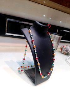 Colorfull Moti Mala Design Pure Silver
