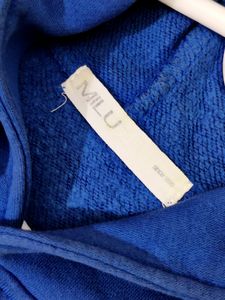 💥BUY1GET1💥 blue hooded sweatshirt with "COANERS"