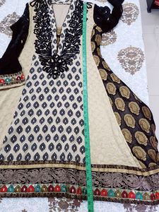 Black And Beige Kurta