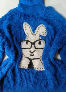fur fuzzy woollen sweater