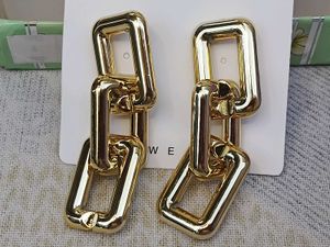 Chunky Gold Chain Link Earrings