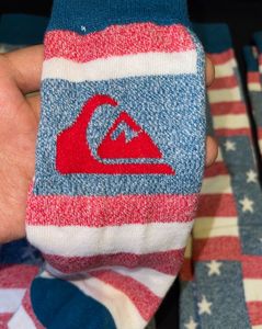 New Imported Quiksilver American Flag Socks