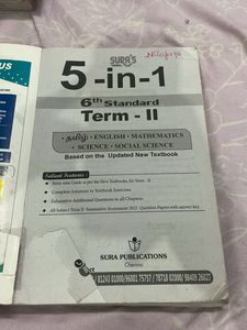 Sura's Super Guide 6th Std. Term II