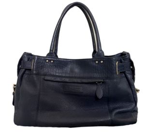 Authentic Balenciga Navy pebbled shoulder