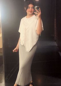 Grey Maxi Skirt