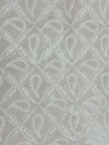 Cushion Cover White Thread Work