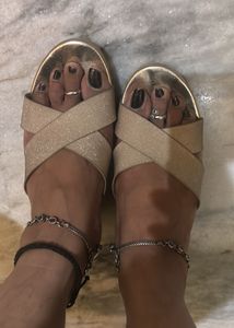 Sparkly Wedge Sandals