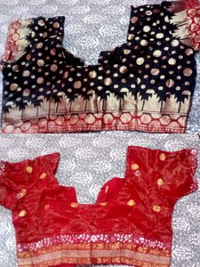 free 2,, blouse with new silk saree