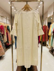 Embroidered White Kurta