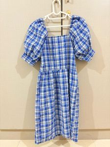 Trendydol blue plaid dress