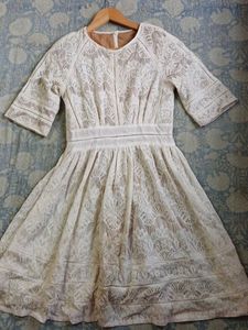 Elegant White Lace Dress
