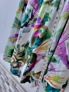 Vibrant Floral Print Maxi Skirt