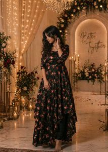 🌹Floral Print Dress with slit