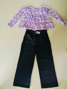2 Trendy Wide Leg Jeans &amp; Tops