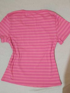 Pink Striped T-Shirt
