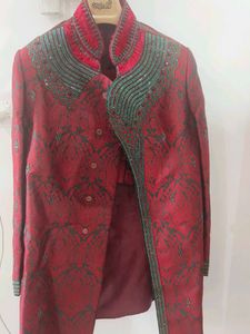 Sherwani With Fine Hand Made Embroidery