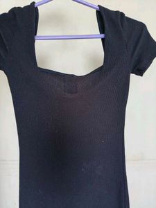 Chic Black Button-Up Mini Dress