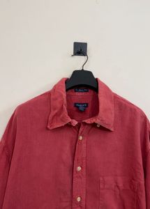 Men's Gant Red Linen Shirt