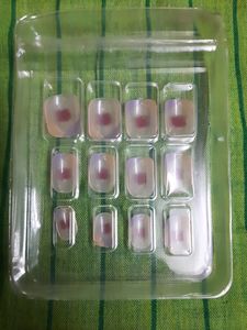 Reusable|Washable Korean Nails - Set Of 12