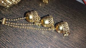 Ethnic Gold Bangles with Jhumka Tassels