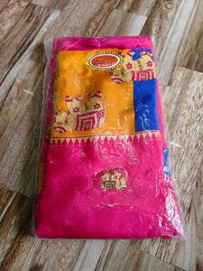 Vibrant Pink saree