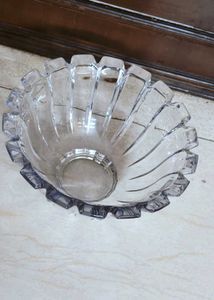 Crystal Glass Heavy Hostess Bowl