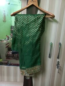 Emerald Green Embroidered Shalwar Kameez