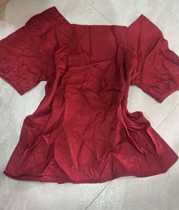 Maroon red classy top