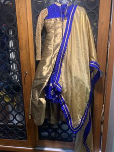 4 pieces Elegant Ethnic Gown with Dupatta