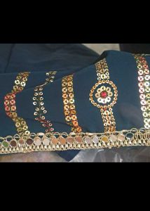 Elegant Sequined Ethnic Gown