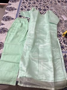Elegant Mint Green Kurta Set
