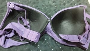 New Purple Ribbed Bra