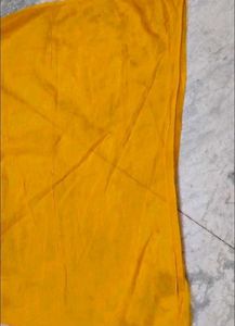 yellow wedding saree