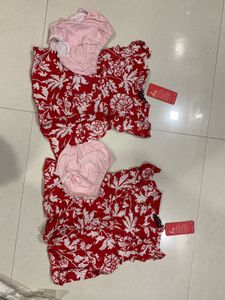 Red Floral frock
