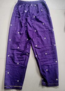 Purple Floral Kurta Set