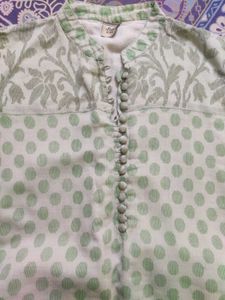 Green Cotton Kurta